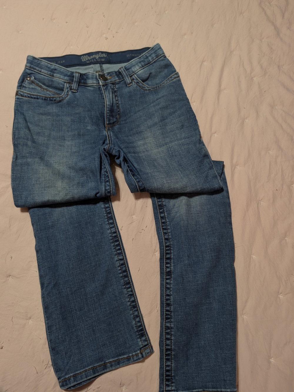 Wrangler Willow Ultimate Riding Jeans Women's Sz 9x32 Medium Wash